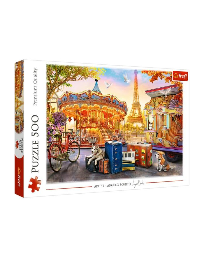 Puzzle 500el Wakacje w Paryżu 37426 Trefl główny