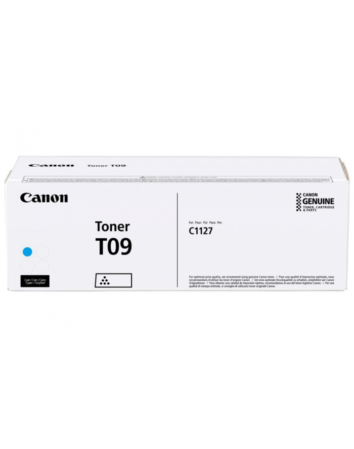 Canon 3019C006 T09 kaseta z tonerem 1 szt. Oryginalny Cyjan główny