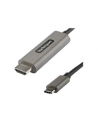 StarTech CDP2HDMM1MH .com adapter kablowy 1 m HDMI Typu A (Standard) USB Type-C Czarny, Srebrny - nr 1