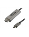 StarTech CDP2HDMM2MH .com adapter kablowy 2 m HDMI Typu A (Standard) USB Type-C Czarny, Srebrny - nr 1