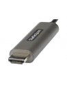 StarTech CDP2HDMM2MH .com adapter kablowy 2 m HDMI Typu A (Standard) USB Type-C Czarny, Srebrny - nr 3