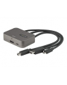 StarTech CDPHDMDP2HD .com adapter kablowy 0,27 m HDMI + USB HDMI + Mini DisplayPort + USB Type-C Czarny, Srebrny - nr 2