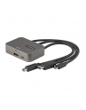 StarTech CDPHDMDP2HD .com adapter kablowy 0,27 m HDMI + USB HDMI + Mini DisplayPort + USB Type-C Czarny, Srebrny - nr 6