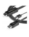 StarTech HD2DPMM3M .com adapter kablowy 3 m HDMI Typu A (Standard) DisplayPort Czarny - nr 13