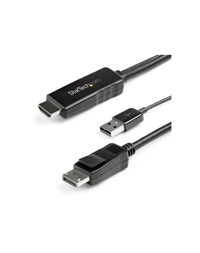 StarTech HD2DPMM3M .com adapter kablowy 3 m HDMI Typu A (Standard) DisplayPort Czarny główny