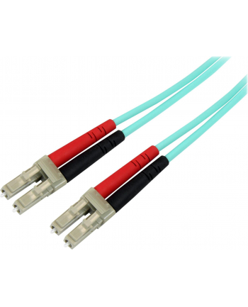 StarTech 450FBLCLC1 .com kabel optyczny 1 m LC OM4 Turkusowy