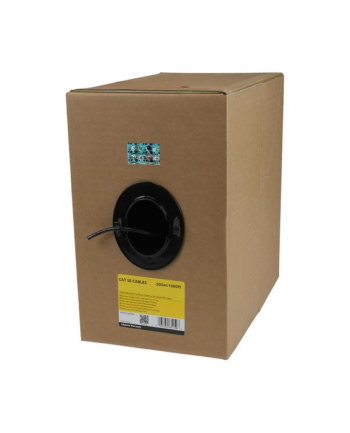 StarTech WIR5ECMRBK .com kabel sieciowy Czarny 304,9 m Cat5e U/UTP (UTP)