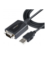 StarTech 1P3FPC-USB-SERIAL .com zmieniacz płci / kabli DB-9 USB Type-A (4 pin) USB 2.0 Czarny - nr 5
