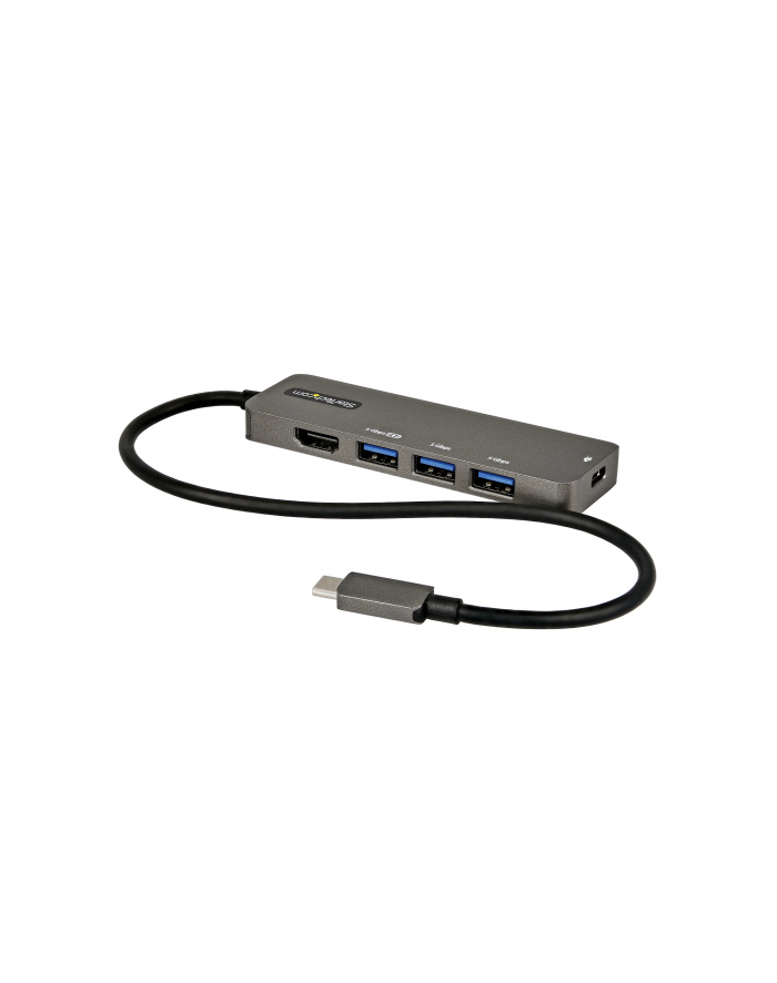 StarTech DKT30CHPD3 .com huby i koncentratory USB 3.2 Gen 1 (3.1 Gen 1) Type-C 5000 Mbit/s Czarny, Szary główny