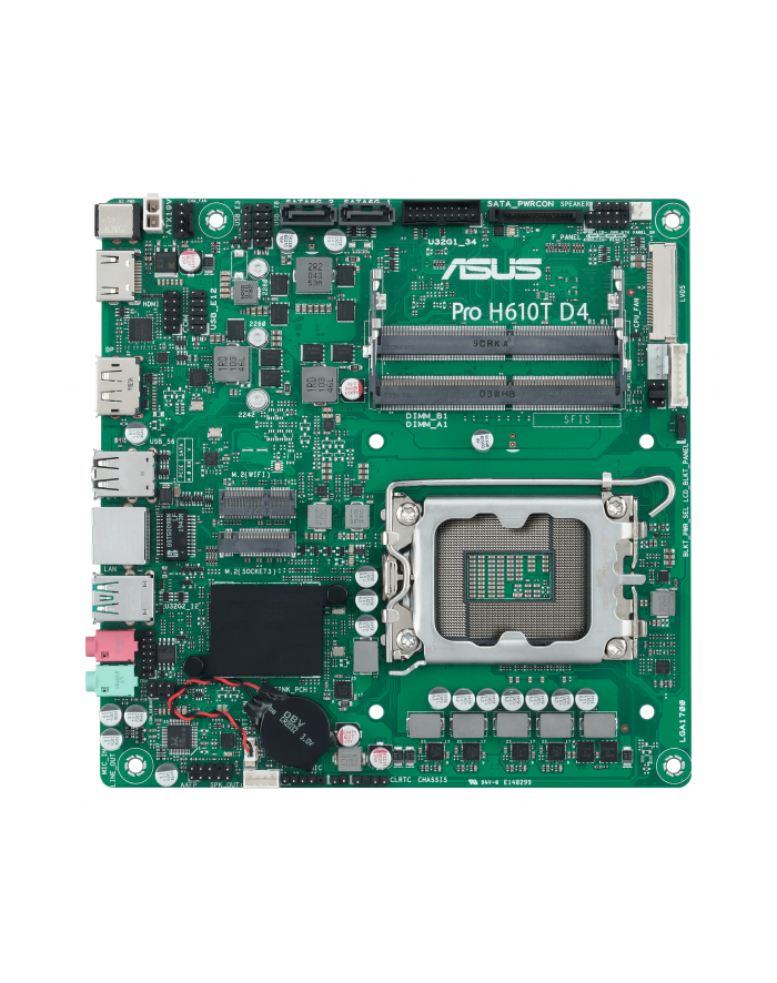 Asus 90MB1AM0-M0EAYC Pro H610T D4-CSM Intel H610 LGA 1700 mini ITX główny