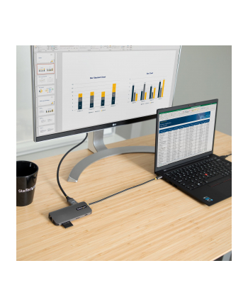 StarTech 115B-USBC-MULTIPORT .com stacja dokująca Przewodowa USB 3.2 Gen 1 (3.1 Gen 1) Type-C Szary