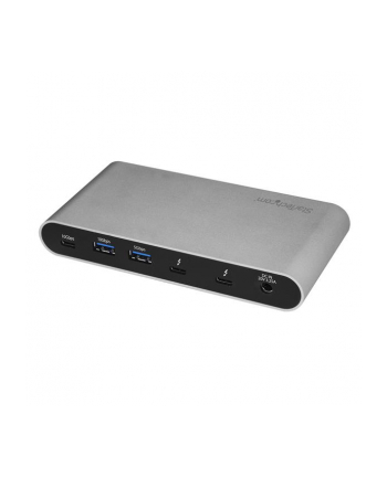 StarTech TB33A1C .com stacja dokująca Przewodowa Thunderbolt 3 Czarny, Srebrny