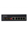 StarTech IES1G52UPDIN .com łącza sieciowe Nie zarządzany Gigabit Ethernet (10/100/1000) Obsługa PoE Czarny - nr 2