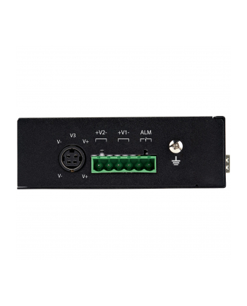 StarTech IES1G52UPDIN .com łącza sieciowe Nie zarządzany Gigabit Ethernet (10/100/1000) Obsługa PoE Czarny