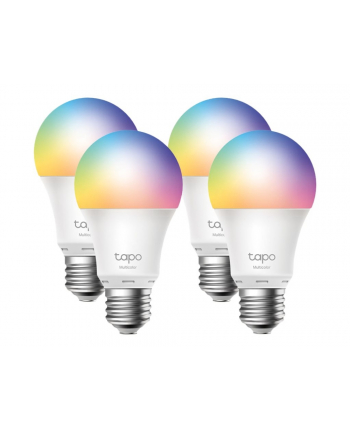 TP-Link TAPO L530E(4-PACK) inteligentne oświetlenie Inteligentne żarówki 8,7 W Metaliczny, Biały Wi-Fi
