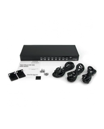 StarTech SV831DVIU .com przełącznik KVM Możliwości montowania w stelażu Czarny