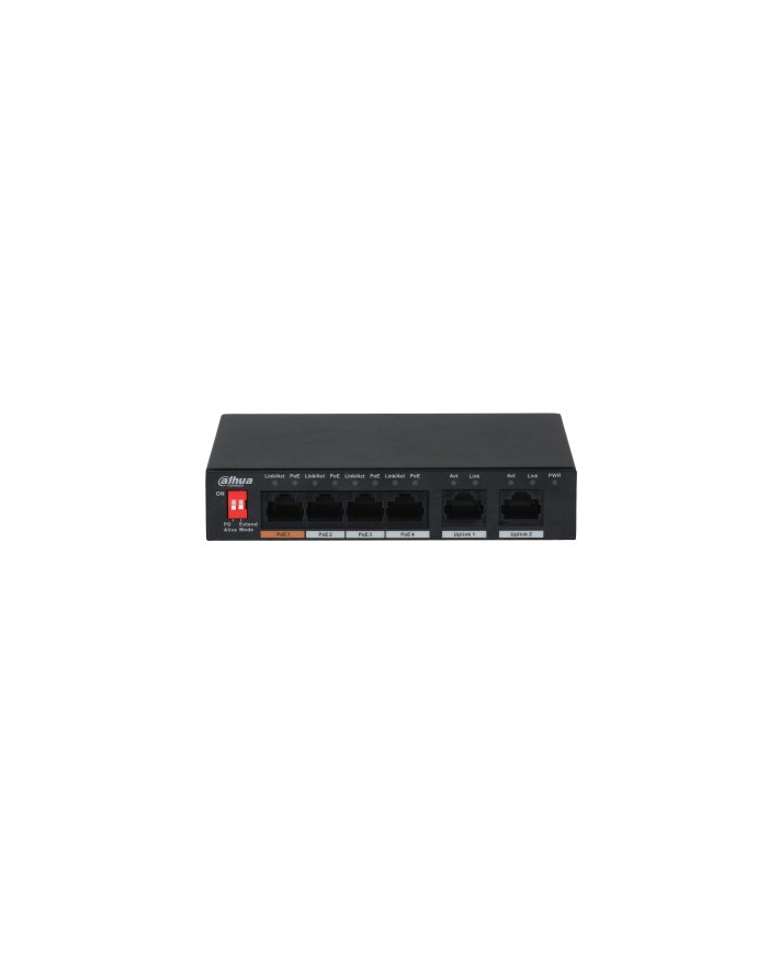 dahua Switch PoE 4-port  2x RJ45  PFS3006-4ET-60-V2 główny