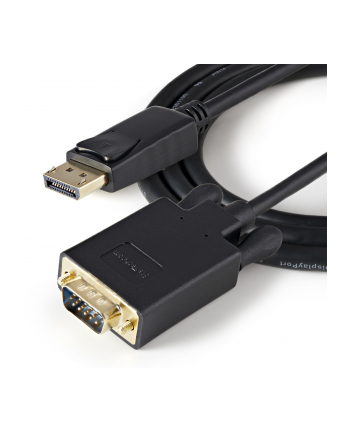 StarTech DP2VGAMM3B .com adapter kablowy 0,91 m DisplayPort VGA (D-Sub) Czarny