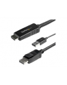StarTech HD2DPMM2M .com adapter kablowy 2 m HDMI Typu A (Standard) DisplayPort Czarny - nr 1
