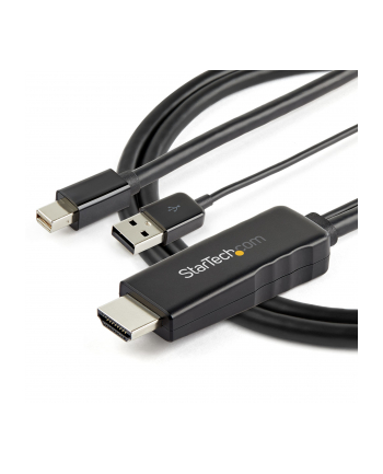 StarTech HD2MDPMM2M .com adapter kablowy 2 m HDMI Typu A (Standard) Mini DisplayPort Czarny