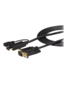 StarTech HD2VGAMM10 .com adapter kablowy 3 m VGA (D-Sub) HDMI + Micro USB Czarny - nr 1