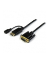 StarTech HD2VGAMM10 .com adapter kablowy 3 m VGA (D-Sub) HDMI + Micro USB Czarny - nr 22