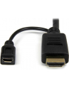 StarTech HD2VGAMM10 .com adapter kablowy 3 m VGA (D-Sub) HDMI + Micro USB Czarny - nr 26