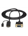 StarTech HD2VGAMM10 .com adapter kablowy 3 m VGA (D-Sub) HDMI + Micro USB Czarny - nr 2