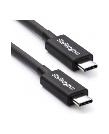 StarTech TBLT34MM50CM .com kabel Thunderbolt 0,5 m 40 Gbit/s Czarny