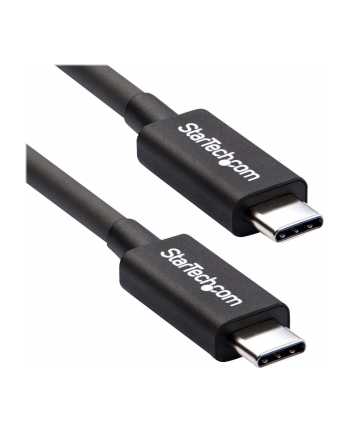 StarTech TBLT34MM50CM .com kabel Thunderbolt 0,5 m 40 Gbit/s Czarny