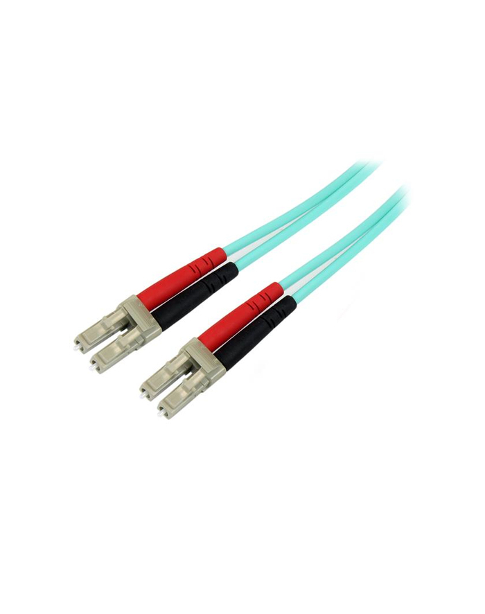 StarTech 450FBLCLC2 .com kabel optyczny 2 m LC OM4 Kolor Aqua, Niebieski główny