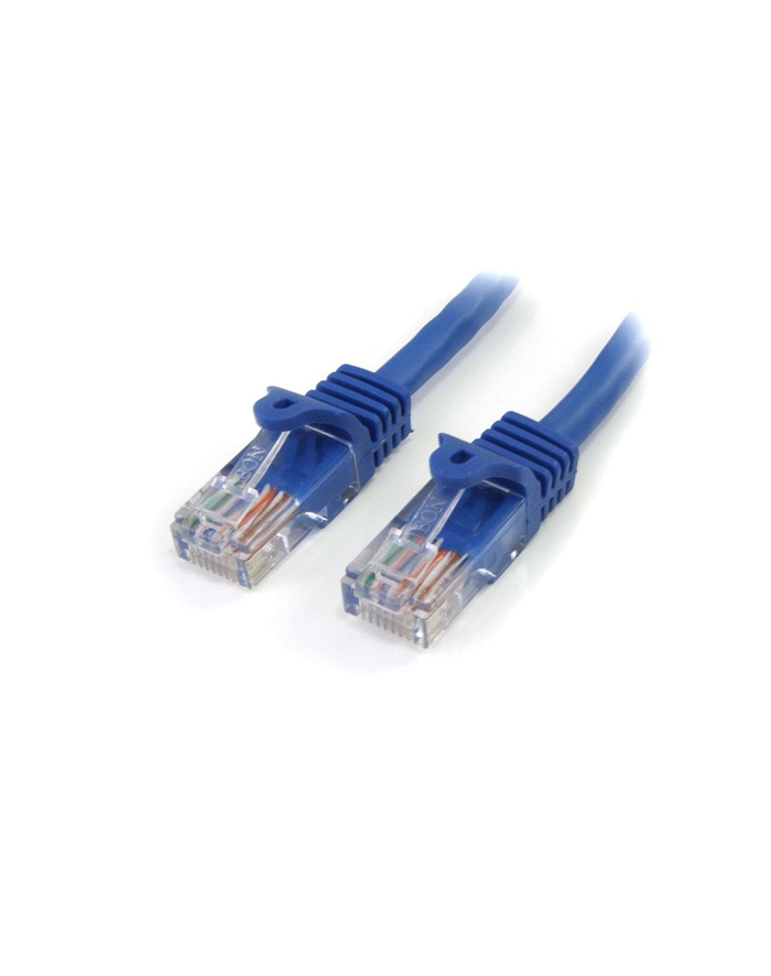 StarTech 45PAT5MBL .com kabel sieciowy Niebieski 5 m Cat5e U/UTP (UTP) główny