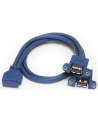 StarTech USB3SPNLAFHD .com zmieniacz płci / kabli 2 x USB A IDC Niebieski - nr 13