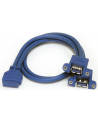 StarTech USB3SPNLAFHD .com zmieniacz płci / kabli 2 x USB A IDC Niebieski - nr 15