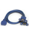 StarTech USB3SPNLAFHD .com zmieniacz płci / kabli 2 x USB A IDC Niebieski - nr 16