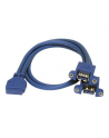 StarTech USB3SPNLAFHD .com zmieniacz płci / kabli 2 x USB A IDC Niebieski - nr 2