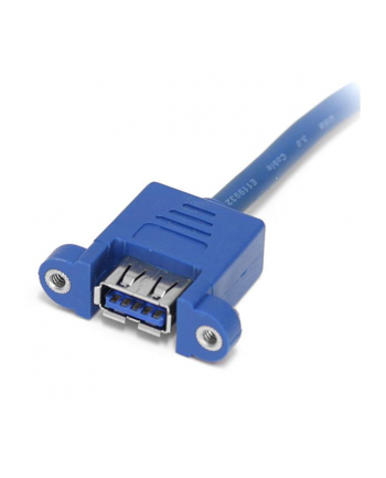 StarTech USB3SPNLAFHD .com zmieniacz płci / kabli 2 x USB A IDC Niebieski