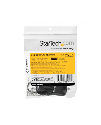 StarTech CDP2HDFC .com zewnętrzna karta graficzna usb 3840 x 2160 px Czarny
