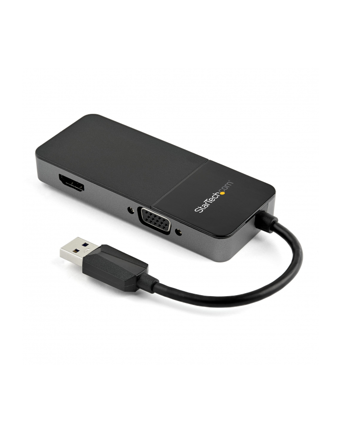StarTech USB32HDVGA .com zewnętrzna karta graficzna usb 3840 x 2160 px Czarny, Srebrny główny