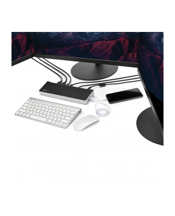 StarTech DK30CH2DEPUE .com stacja dokująca Przewodowa USB 3.2 Gen 1 (3.1 Gen 1) Type-C Czarny, Srebrny nr 1