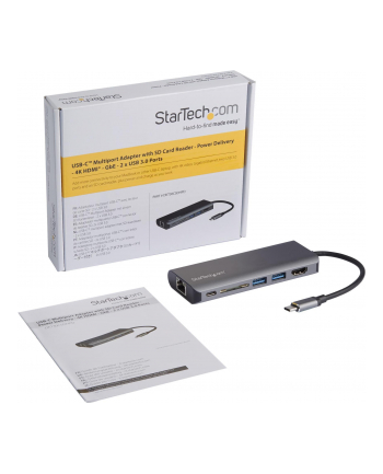 StarTech DKT30CSDHPD .com stacja dokująca Przewodowa USB 3.2 Gen 1 (3.1 Gen 1) Type-C Czarny, Szary