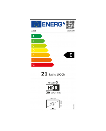 Asus 90LM0510-B03E70 TUF Gaming VG27VQM 68,6 cm (27') 1920 x 1080 px Full HD LED Czarny nr 1