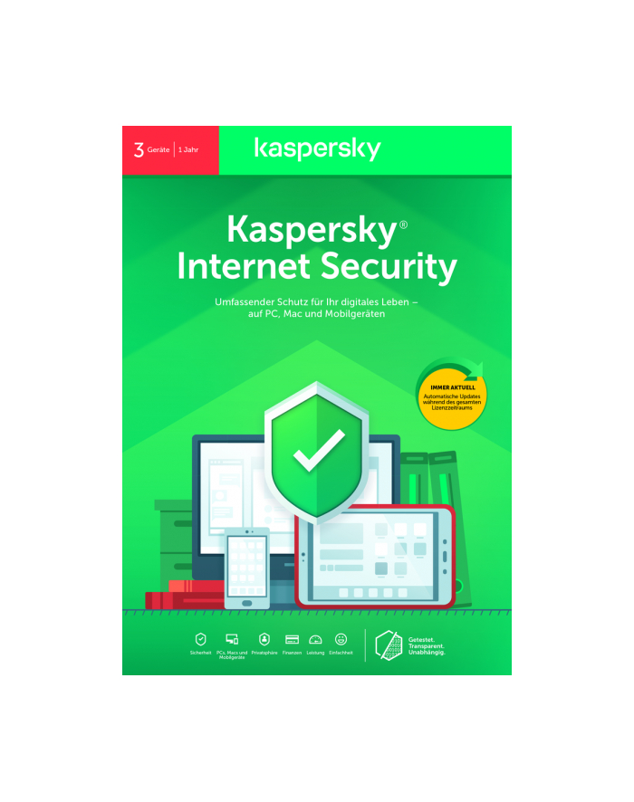 Kaspersky KL1939G5CFS-20 Lab Internet Security 2020 3 x licencja główny