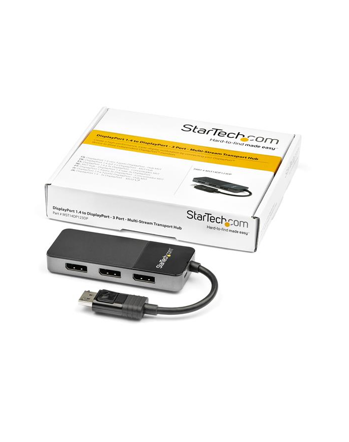 StarTech MST14DP123DP .com rozgałęziacz telewizyjny DisplayPort 3x DisplayPort główny