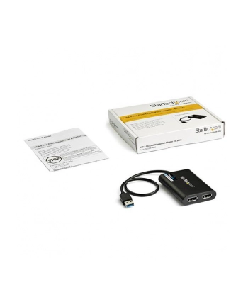 StarTech USB32DP24K60 .com zewnętrzna karta graficzna usb 4096 x 2160 px Czarny