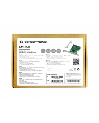 Conceptronic EMRICK09G adapter Wewnętrzny USB 3.2 Gen 2 (3.1 Gen 2)
