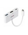 Lindy 43340 adapter kablowy 0,18 m HDMI + USB Type-A USB Type-C Biały - nr 13