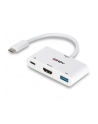 Lindy 43340 adapter kablowy 0,18 m HDMI + USB Type-A USB Type-C Biały - nr 20
