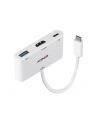 Lindy 43340 adapter kablowy 0,18 m HDMI + USB Type-A USB Type-C Biały - nr 27