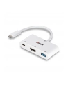 Lindy 43340 adapter kablowy 0,18 m HDMI + USB Type-A USB Type-C Biały - nr 8